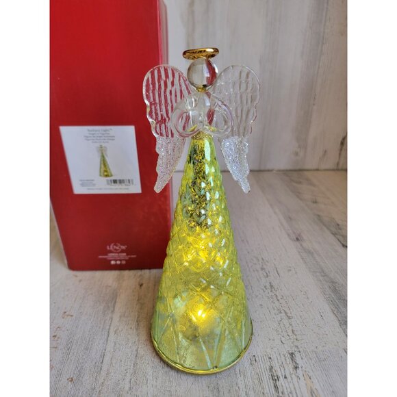 Lenox radiant light Angel lit figurine Xmas home decor religious - Picture 3 of 7